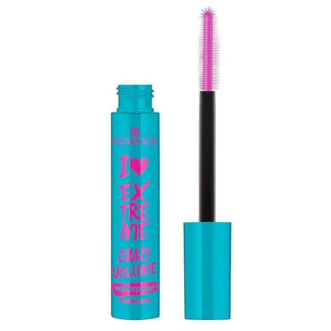 essence | I Love Extreme Crazy Volume Waterproof Mascara | Volumizing & Longlasting for Dramatic Lashes | Vegan & Cruelty Free | Free From Parabens, Alcohol, & Microplastic Particles
