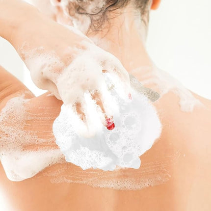 Fu Store Loofah Sponge Shower Loofahs 70g Bath Sponges Mesh Balls for Body Scrubber Exfoliator Wash Back Scrubbers Bathroom Men Women - 4 Cleaning Bathing Accessories