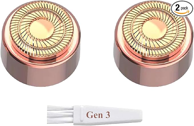 Generation 3 Replacement Heads for Finishing Touch Flawless Gen 3 Facial Hair Remover – Double Halo Blades, 2 Pack