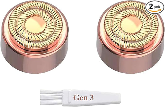Generation 3 Replacement Heads for Finishing Touch Flawless Gen 3 Facial Hair Remover – Double Halo Blades, 2 Pack