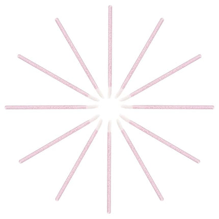 100 Pieces Lipstick Wands Disposable Lip Gloss Cosmetic Applicator Ctystal Lip Wands Bulk- Pink