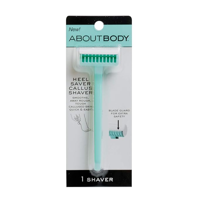 Kai About Body Heel Saver Stainless Steel Callus Shaver for Women; Includes 1 Heel Shaver; Smooth Away Rough, Thick, Callused Skin on Heels; Foot Scraper for Callus Removal; Dead Skin Remover for Feet