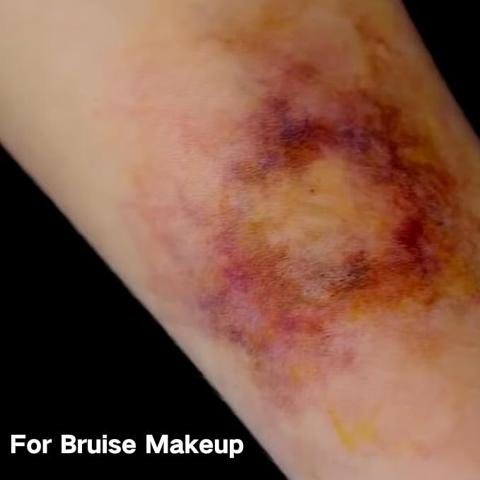 MEICOLY Dark Purple Face Body Paint Stick for Bruise Makeup,Purple Face Paint for Halloween SFX Ursula Cosplay Makeup,Waterproof Purple Eye Black Stick for Baseball Softball Football Lacrosse