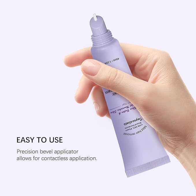 Facial Hair Removal Cream and Calming - SerumHair Remover For Women Men, Gentle Formula, Safe for Sensitive Skin, Quickly and Gently Removes Hair