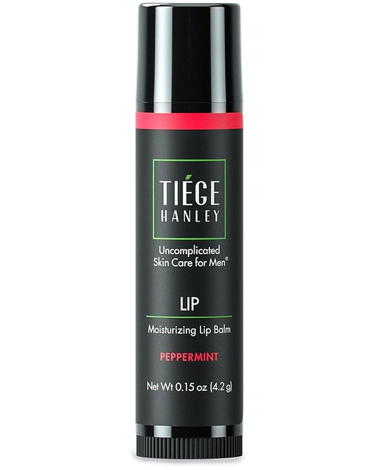 Tiege Hanley Hydrating Lip Balm, Peppermint - Moisturizing Lip Care Treatment Products for Dry & Cracked Lips - Hidratante de Labios