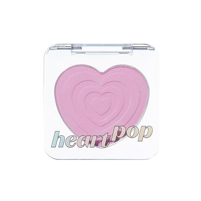 ETUDE Heart Pop Duo Blush, Tangy Pink Cheek Colors, Fresh Glow & Glossy Finish, Layering Formula, Compact 0.2 oz – Sour Jelly