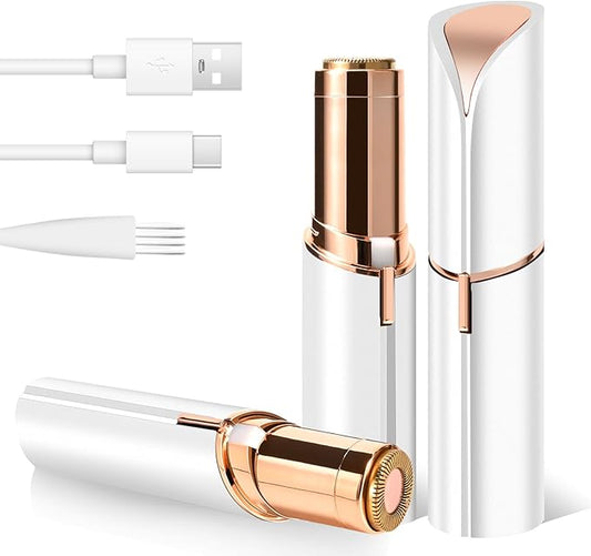 Facial Hair Removal for Women, Electric Painless Rechargeable Facial Hair Remover for Face, Lip, Chin
