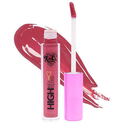 Kimchi Chic Beauty High Key Gloss, High-Shine Lip Gloss Helps Illuminate Your Look and Face, Non-Sticky, Bright Deep Pink with Mauve Undertones, 15 Pink Grapefruit, 3.5ml
