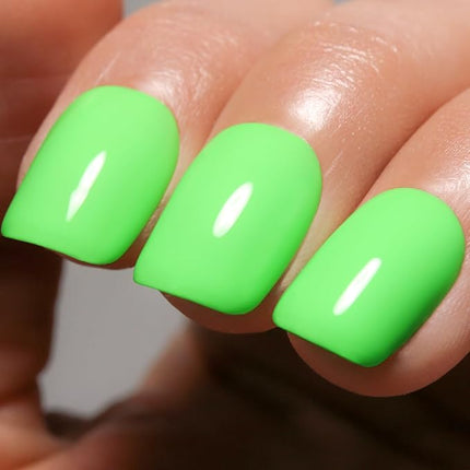 Imtiti Gel Nail Polish, 1Pcs 15ml Green Color Gel Polish Soak Off LED Nail Polish Gel Nail Art Design Manicure Salon DIY at Home Holiday Gift