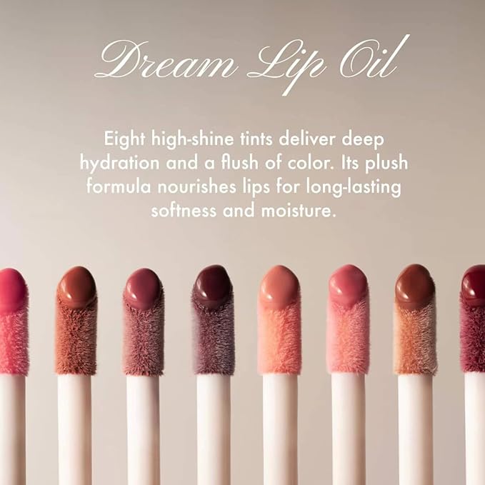Summer Fridays Dream Lip Oil - Tinted Lip Oil with Moisturizing Sheer Coverage, High-Shine and Deep Hydration - Non-Sticky Formula for Long-Lasting Softness - Midnight Berry (0.15 Oz)
