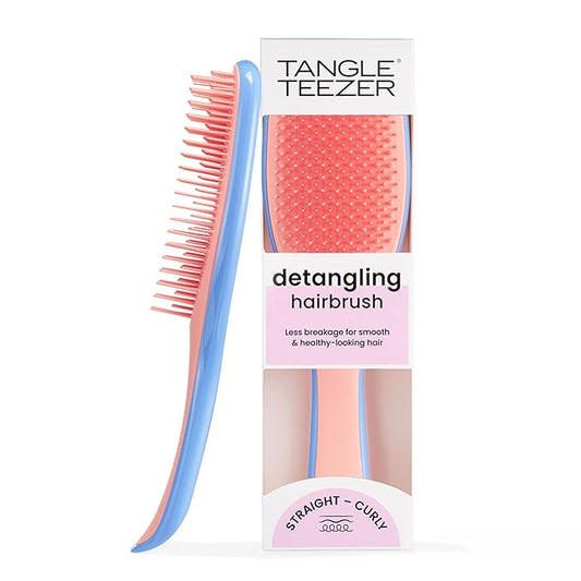 Tangle Teezer Ultimate Detangler Brush for Wet & Dry Hair, Eliminates Knots & Reduces Breakage for All Hair Types, Apricot Blaze