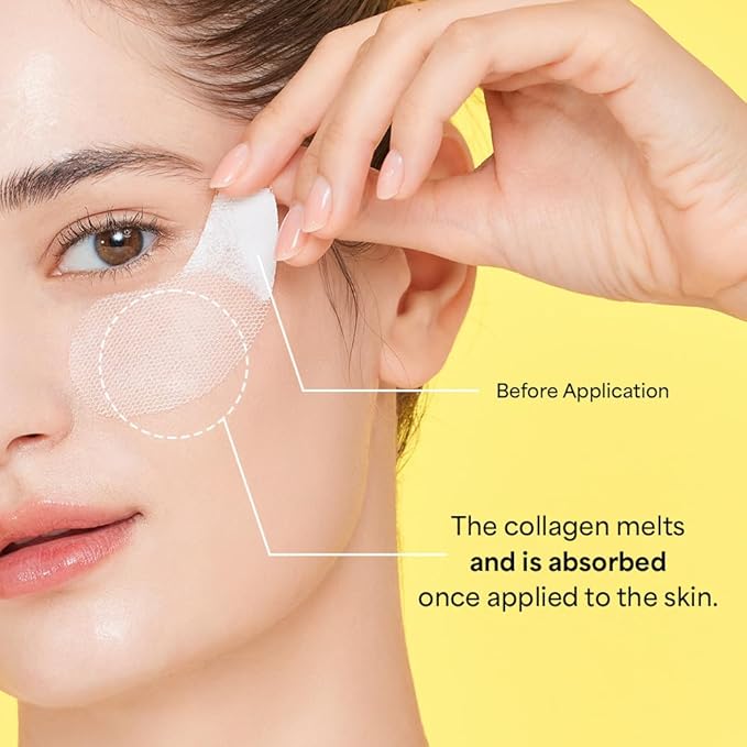 SUNGBOON EDITOR Melting Collagen Set (Deep Collagen Melting Patch 6pcs, Barrier Serum Mist), Real Collagen Care for Puffy Eyes and Neck Wrinkles, Best Gifts for Mom, Skincare Gift Sets for Mom