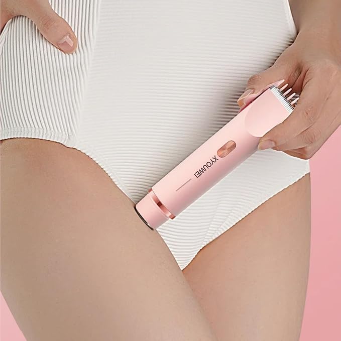 Electric Shaver for Women, 2 in 1 Bikini Trimmer, USB Rechargeable Electric Razors Body Hair Trimmer for Face Leg Bikini Underarm Arm