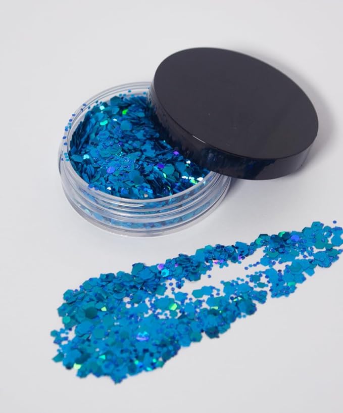 Mermaid Biodegradable Chunky Glitter // Karizma Beauty Bio Glitter Eco Glitter Face Glitter 10g