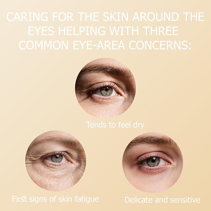 Caviar Repair Essence Eye Cream for Dark Circles,Hydrating Eye Serum,Smoothing Skin Care Treatment for Women and Men