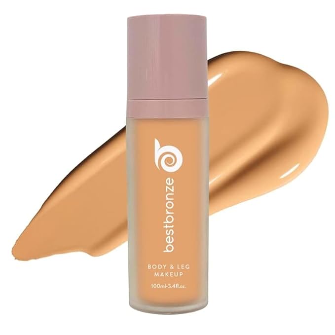 Best Bronze Bombshell Body Makeup - Tattoo Cover Up Makeup & Body Foundation Waterproof - Tattoo Concealer Waterproof for Scars, Varicose Veins Cover Up & Leg Foundation (NC40 Med Beige Golden Peach)