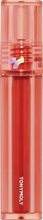 TONYMOLY Perfect Lips Shocking Lip Tint – Long-Lasting Semi-Permanent Lip Stain with Moisturizing Shea Butter, Rosehip, Argan & Jojoba Oils, N03 Coral Shocking, 0.37 fl oz