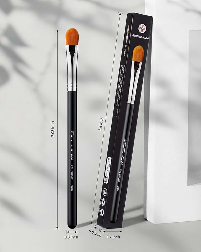Concealer Brushes, EIGSHOW Eyeshadow Primer Brush for Concealer, Blending, Eyeshadow - Professional Tools for Applying Cream, Liquid Shadows and Eye Primer Base (E828 2piece)
