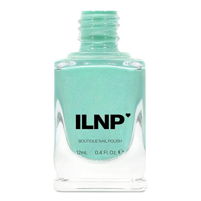ILNP Riding Waves - Vivid Mint Holographic Nail Polish