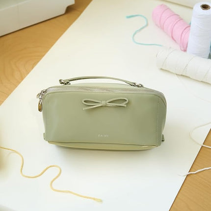 EACHY Travel Makeup Bag,Large Capacity Cosmetic Bags for Women,Waterproof Portable Pouch Open Flat Toiletry Bag Pattern Makeup Bag