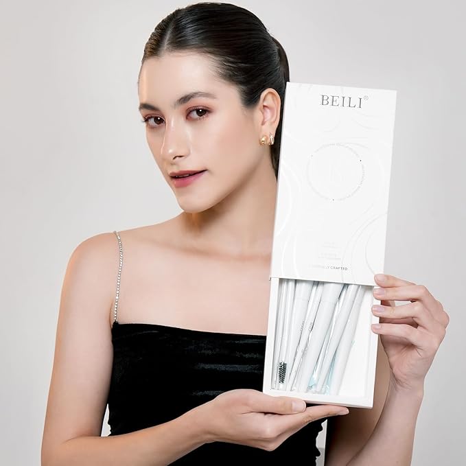 BEILI Makeup Brush Set,White Makeup Brush Set, 12 Vegan Makeup Brushes for Powder Foundation, Concealer, Eyebrows, Eyeshadow, Contour, Eyeliner, Blender Eye Brush