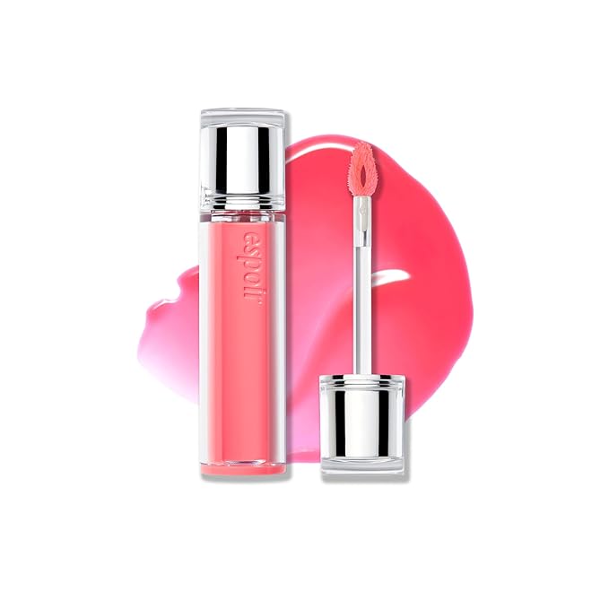 Espoir Couture Lip Tint Glaze #14 Pink Pop 0.14oz | Volumizing Lip Stain with Syrupy Shine | Long-Lasting & Vibrant Color for Radiant Lip Look | Moisturizing & Glossy Lip Tint | Korean Lip Makeup