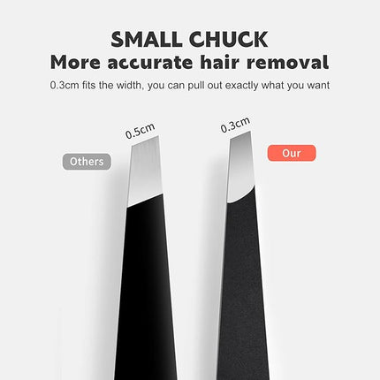 Eyebrow Tweezers for Women ZERNBER Best Precision Tweezers for Men Chin Hair Professional Tweezer for Facial Hair Remover