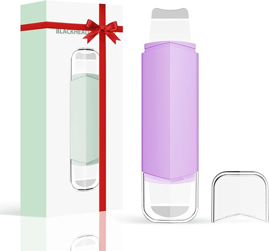 Blackhead Remover Tool Face Scrubber: PETYDOOT Double-Headed Face Spatula Skin Scrubber, Nose Pore Cleaner Blackhead Remover for Facial Deep Cleansing Skin Care Tool for Men & Women(Purple)