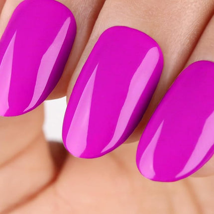 Imtiti Gel Nail Polish, 1 Pcs 15ml Dark Pink Color Gel Polish Soak Off Nail Art Manicure Salon DIY Nail Lamp Gel Nail Design Decoration at Home Gift for Women, 0.5 Fluid Ounces