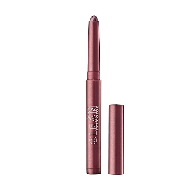 CoverGirl Clean Eye Color, Mystic Maroon, Eyeshadow Sticks, Ultra Creamy Formula, Lightweight, Buildable Formula, Lasts All Day, Smudge-Proof, 0.05oz