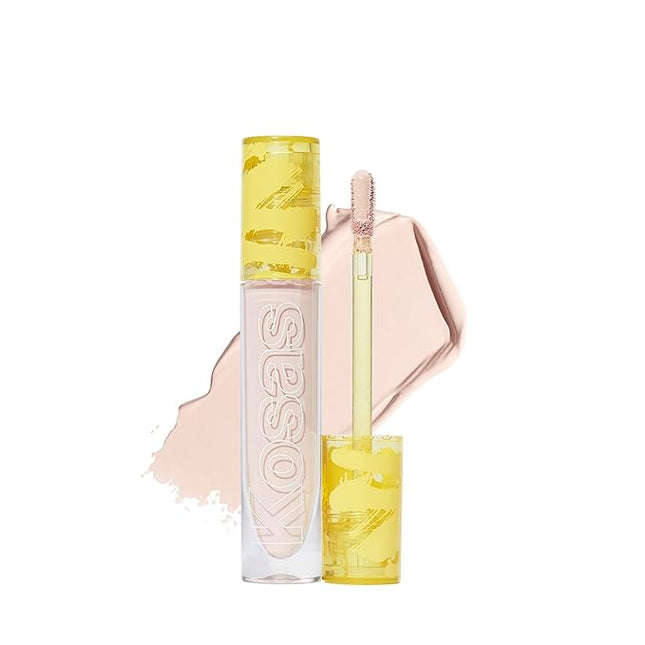 Kosas Revealer Concealer - Medium Coverage Makeup with Hyaluronic Acid, Conceals Dark Circles Under Eyes, Dark Spots and Blemishes + Brightens, Hydrates, Long-Lasting & Vegan, (Tone 1.5 C)
