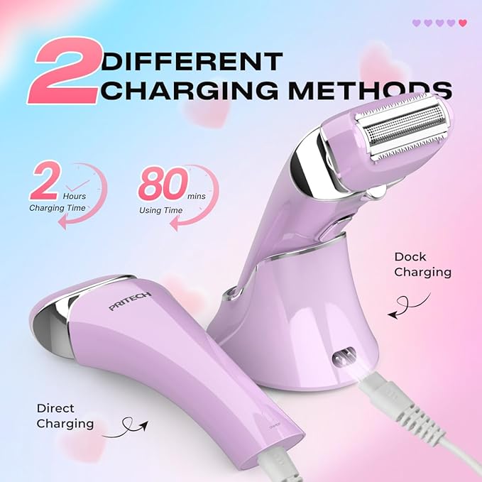 Electric Shaver for Women Rechargeable Wet Dry Electric Razor for Women, Waterproof Lady Shaver for Legs Arm Underarm Bikini Public Body Razor with One Extra Foil Blade