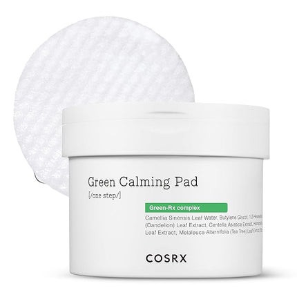 COSRX Green Calming Pads, 70 Sheets, Exfoliating Pads for Sensitive & Irritated Skin, Soothingm Hydrating, Refreshing, Korean Skin Care