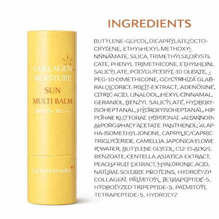 Collagen Sun Grow balm SPF50 Brightening &Hydrating UV Shild for Glowing Skin Anti-Aging Korean Skincare 11g(0.38oz)