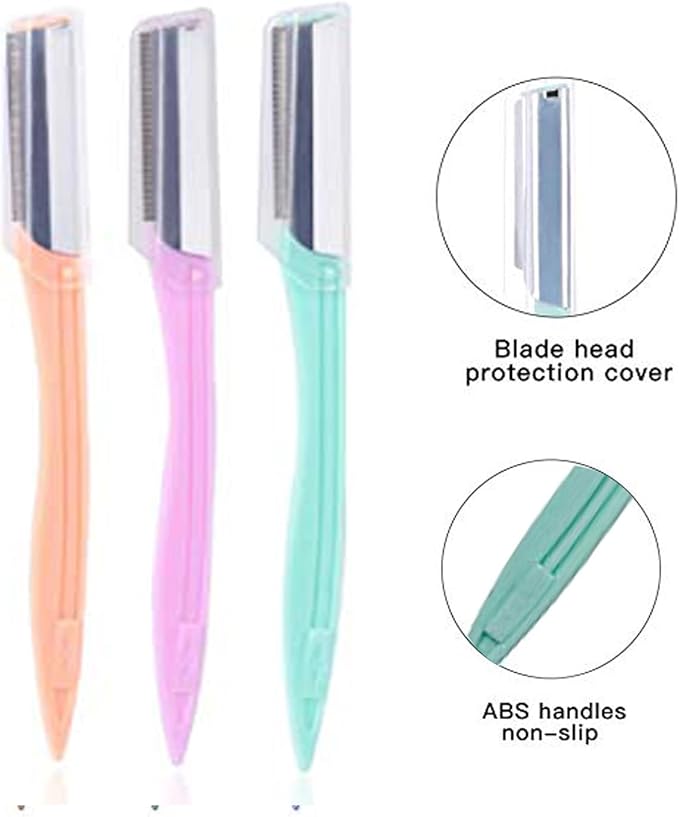 Eyebrow Razor 9 Pack, Precision Facial Hair Trimmer for Women, Eyebrow Shaper Facial Razor for Men