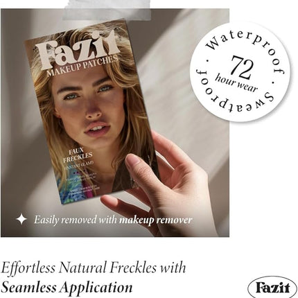 Fazit Makeup Patches - Faux Freckles - Glow Up Make-Up Patches - Cute Glitter Makeup Accessories For Women - Cosmetic Glitter For Face