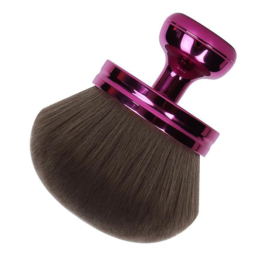 Extra Large Body Makeup Brush For Self Tanner,Makeup Brush For Self Tanner Face Leg,Self Tan Back Applicator,3.2in Sphere Kabuki Brush For Bronzers Blend Self Tanning with Drawstring Bag Purple Vegan