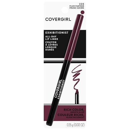 COVERGIRL - Exhibitionist All-Day Lip Liner, Retractable Tip, Easy application, Smudge, Transfer, Mask - Proof, 100% Cruelty-Free