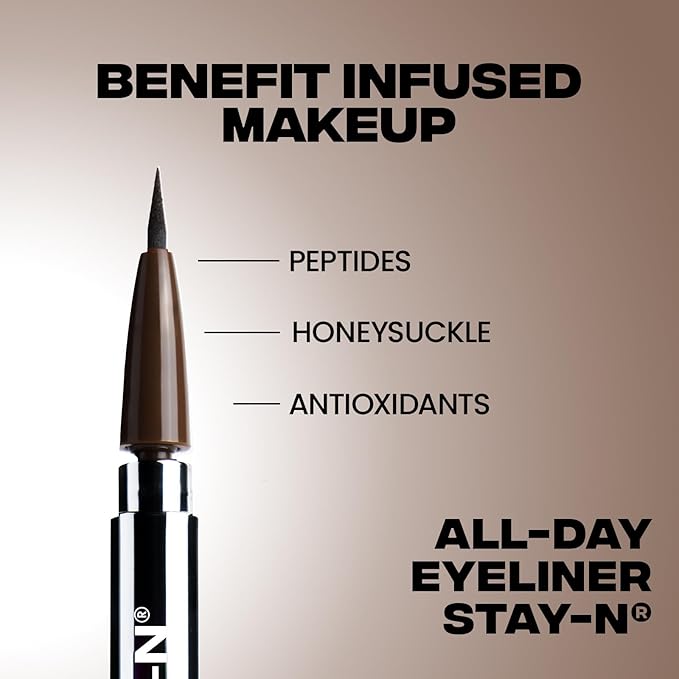 Sacheu Liquid Eyeliner STAY-N Long Wear Waterproof Eyeliner Pen with Ultra-Precise 360° Flexible Tip — Smudge-Proof Vegan & Cruelty-Free Eye Makeup, Eye’m Sharp