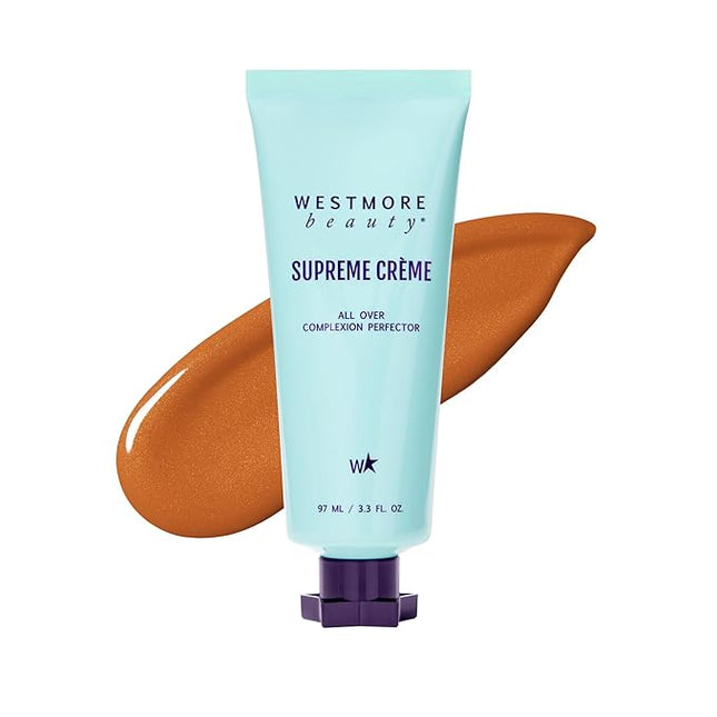 Westmore Beauty Supreme Creme All-Over Complexion Perfector – Long-Lasting CC Cream Foundation - Waterproof & Transfer-Resistant Skin Tint - 3.3 Oz (Rich)