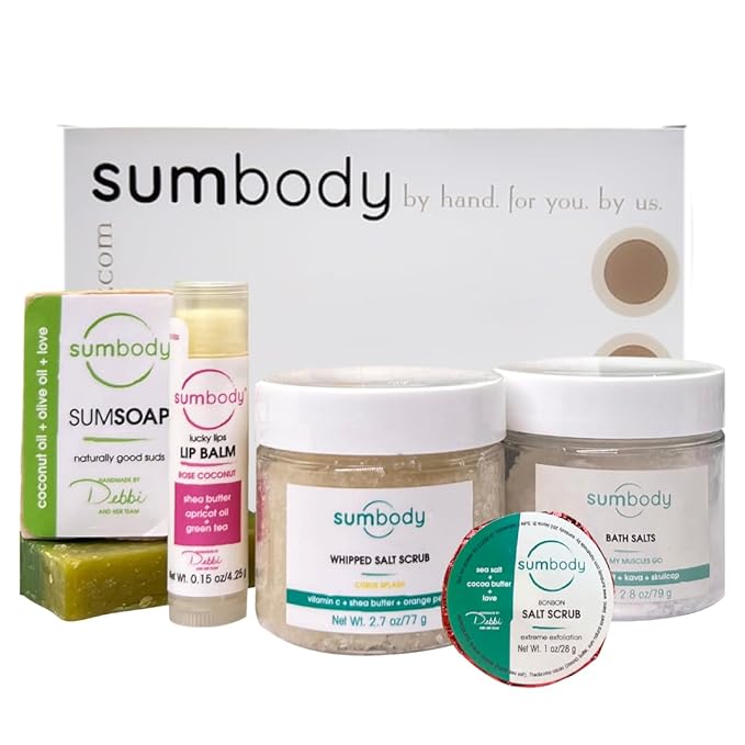 USA Made Self Care Gift Set - (6pcs) Men, Women, Teens, All Natural Aromatherapy Body Care Set Skin Care Box, Spa Baskets, Relaxation, Pampering, Christmas Holiday Appreciation Gifts