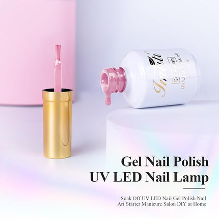 Imtiti Gel Nail Polish, Baby Pink Gel Polish, 0.51 Fl Oz