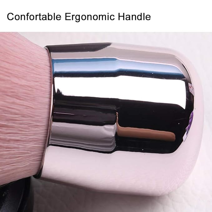 Kabuki Foundation Makeup Brushes Flat Top for Face Blusher Liquid Powder Blend and Contour Tool and Mineral BB Cream, Flat