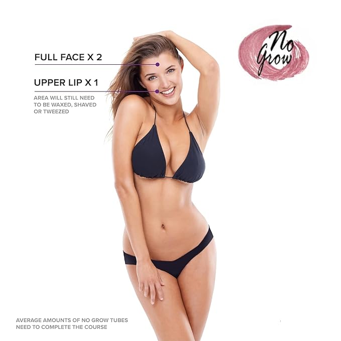 Female Facial Hair Remover & Growth Inhibitor - 90ml - Visible Results in 4 Months - Once a Week Women's Hair Removal Gel & Hair Inhibitor for Face