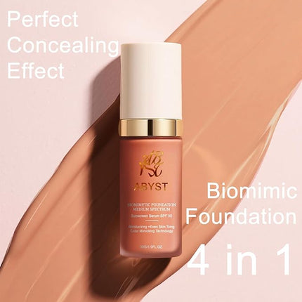 4-in-1 Magic Neutral-Tone Concealer | Korean Hydrating Full Coverage Foundation | Waterproof Color Balancer & Imperfection Eraser (#3 Tan)