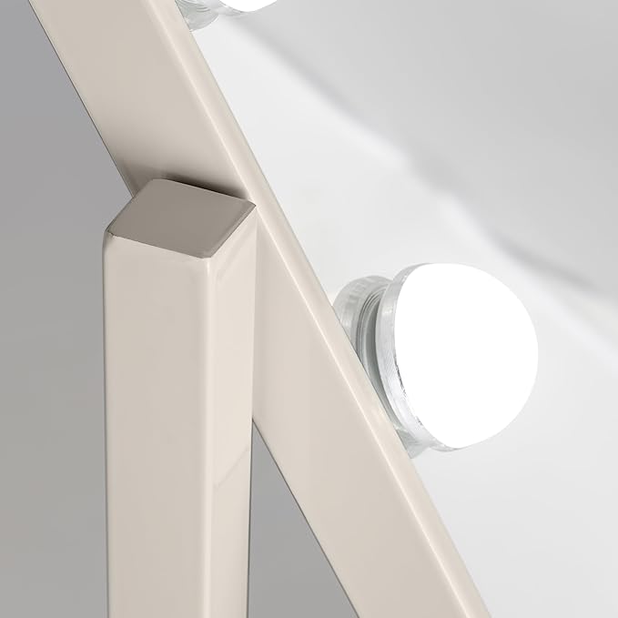 Zadro Hollywood Lighted Vanity Mirror with 15 LED Bulbs, 3 Color Light Settings, 360° Rotation Makeup Mirror Head (21" H x 18" W | 1X | Neutral)