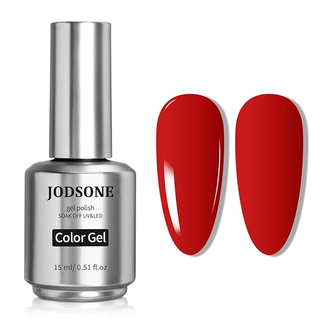 JODSONE Red Gel Nail Polish 1Pcs 15ml Soak Off U V LED Gel Polish Nail Art Design Manicure Salon DIY At Home