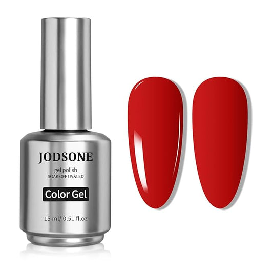 JODSONE Red Gel Nail Polish 1Pcs 15ml Soak Off U V LED Gel Polish Nail Art Design Manicure Salon DIY At Home
