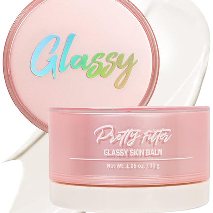 TOUCH IN SOL Pretty Filter Glassy Skin Balm Primer 1.05 oz. – Skin Smooth Moisturizing Primer before Makeup - Natural Glow Face Cream Moisturizer with Shea Butter and Rose Flower Water