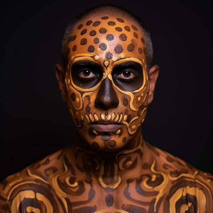 CCbeauty Brown Face Paint Stick, Face Painting Kit, Full Coverage SFX Makeup Foundation, Professional Non-Toxic Body Paint for Halloween Costume Party, For Deer, Elk, Simba, Bojack Horseman Makeup